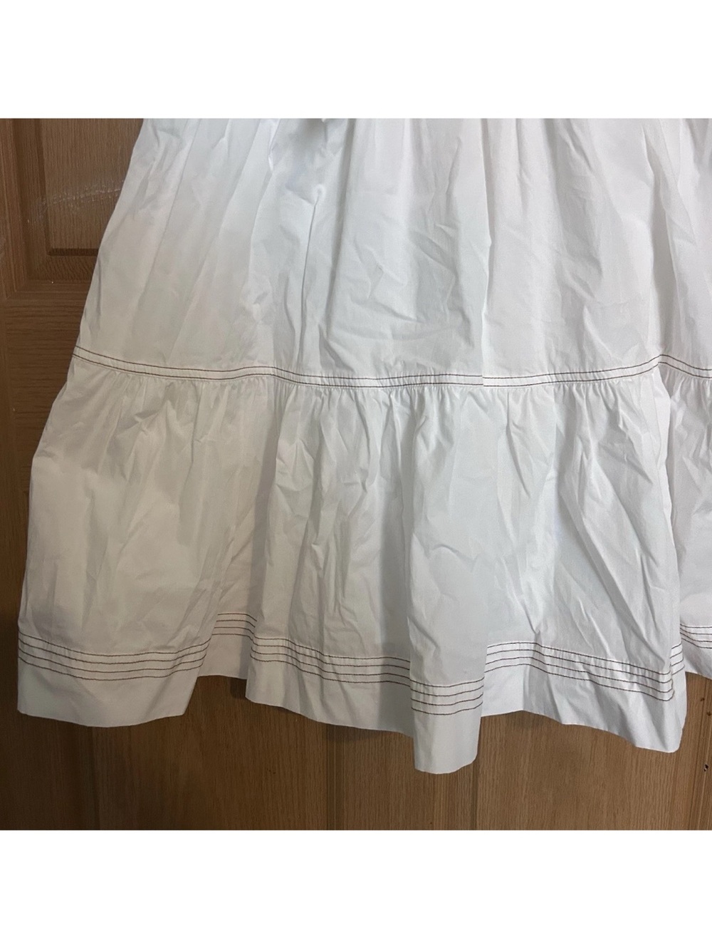 Veronica Beard Women’s Small Austyn Combo Midi Tank Dress White Skirt White Top - Picture 3 of 7